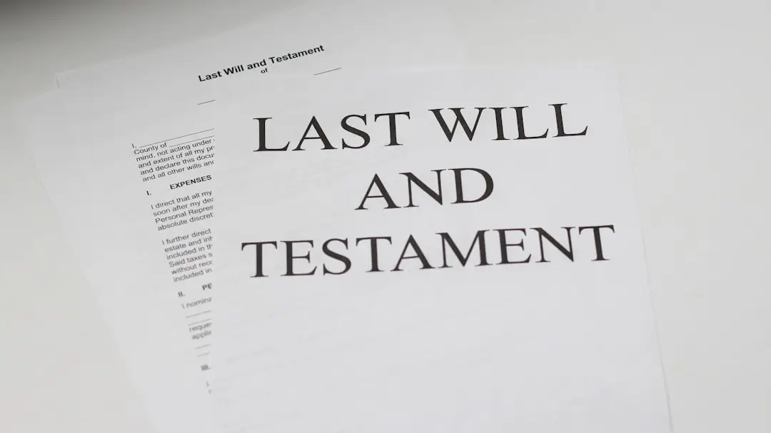 last will and testament