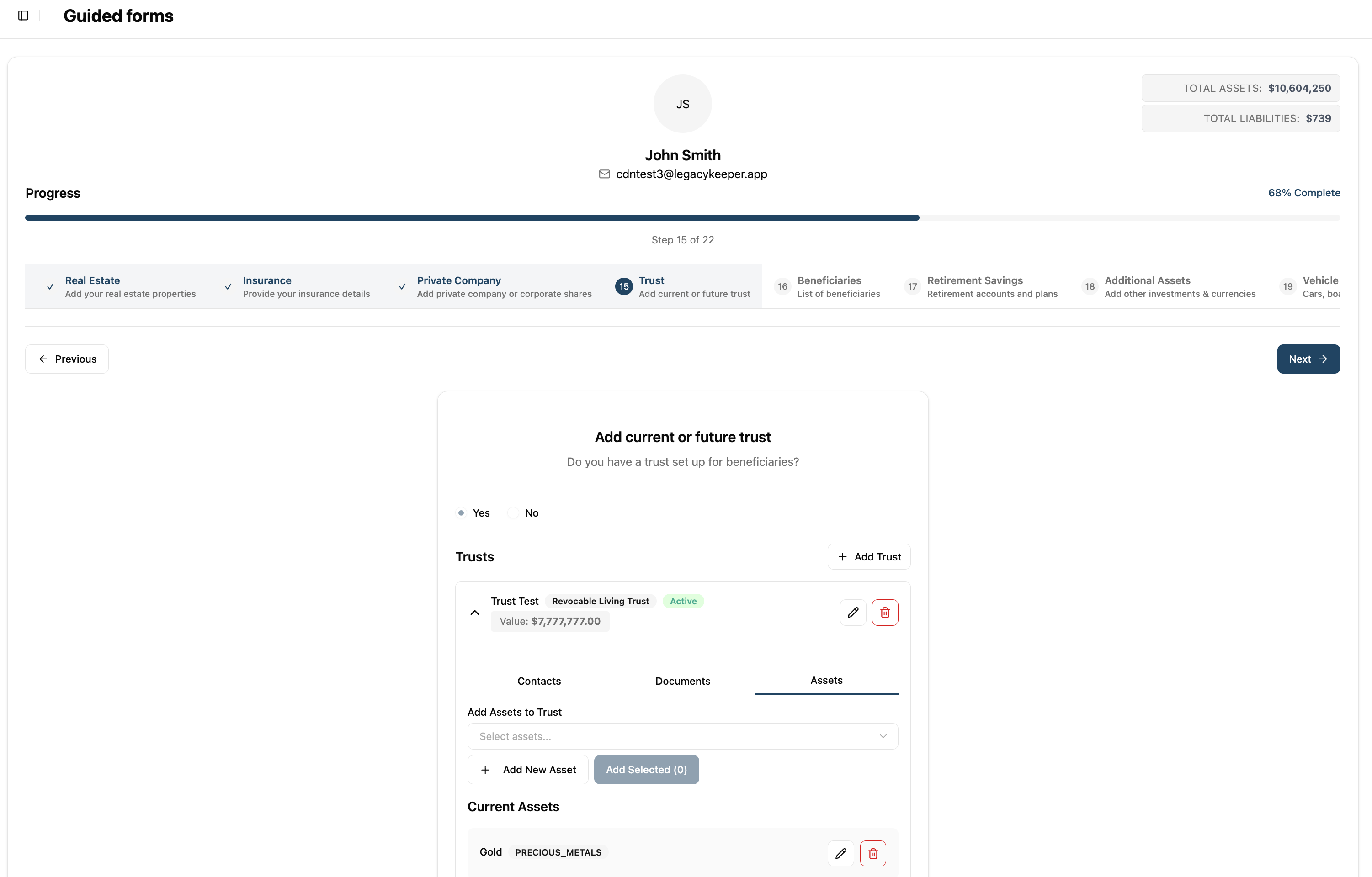 Estate Planning Fact Finder